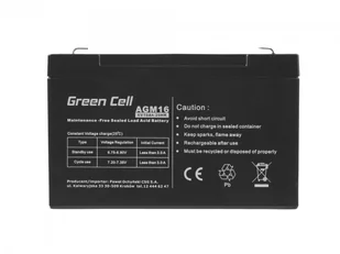 Green Cell Akumulator AGM VRLA 6V 10Ah - Baterie do zasilaczy awaryjnych UPS - miniaturka - grafika 6