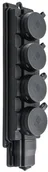 Gniazdka elektryczne - Pawbol Listwa gumowa 4x2P+Z 230V D.3159/4 - miniaturka - grafika 1