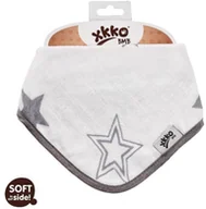 Śliniaki i fartuszki - Kikko Xkko Bandana lub śliniaczek dla dzieci bambusowy silver stars 3679-uniw - miniaturka - grafika 1