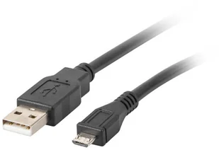 LANBERG LANBERG Kabel USB 2.0 micro AM-MBM5P 1.8M czarny (CA-USBM-10CC-0018-BK) - Kable USB - miniaturka - grafika 2
