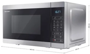 Kuchenka mikrofalowa Sharp YC-MG02ES - Kuchenki mikrofalowe - miniaturka - grafika 2