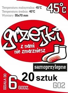 Grzejki Ogrzewacze do skarpet stóp nóg butów 10par - Survival - akcesoria - miniaturka - grafika 3