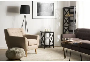 Beliani Komoda czarna FOSTER - Komplety wypoczynkowe - miniaturka - grafika 2