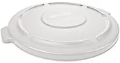 Osłony przeciwsłoneczne do aparatów - Rubbermaid Commercial Products Rubbermaid BRUTE LLDPE na śmieci okrągłą pokrywką, biały FG260900WHT - miniaturka - grafika 1