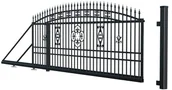 Ogrodzenia - Polargos Brama przesuwna  Alicja 2 400 x 169 cm lewa - miniaturka - grafika 1