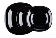 Serwisy obiadowe - Luminarc Serwis obiadowy czarny New Carine 18 elementów CAR18CZ - miniaturka - grafika 1