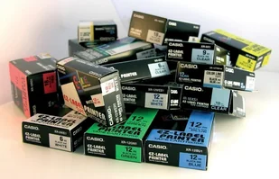 Casio Taśma do drukarki etykiet 24mm XR 24YW1 - Etykiety do drukarek - miniaturka - grafika 4