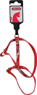 Zolux Zolux Szelki nylonowe dla kota SARDINE 10 mm  kol. czerwony - Szelki dla kotów - miniaturka - grafika 3
