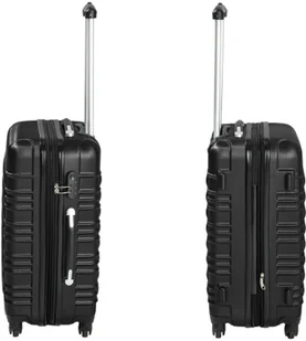 tectake Zestaw walizek ABS 4 częściowy - czarny 402024 - Walizki - miniaturka - grafika 8