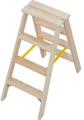 Rusztowania - Krause STABILO drabina drewniana dwustronna ze stopniami 2x4 818218 - miniaturka - grafika 1