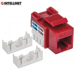 Keystone Intellinet Intellinet Moduł Cat6 UTP RJ45 zaciskany czerwony 210614 - Wtyczki i adaptery - miniaturka - grafika 3