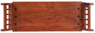 vidaXL vidaXL Ławka, 111 cm, lite drewno akacjowe - Ławki do przedpokoju - miniaturka - grafika 4