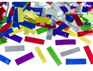 Partydeco Tuba z konfetti mix 40cm 1szt - Wesele i ślub - miniaturka - grafika 3