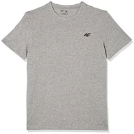 Koszulki sportowe męskie - 4F NOSD4-TSM300-24M Koszulka Meski, Szary NOSD4-TSM300-24M - miniaturka - grafika 1