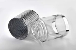 RITA SILVER Świecznik 13x13x29cm HTRD7388 - Świeczniki - miniaturka - grafika 3