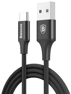 Baseus Kabel Rapid USB-C LED 2m Black BSU013BLK - Kable USB Baseus Kabel Rapid USB-C LED 2m Black BSU013BLK - Kable USB - miniaturka - grafika 1