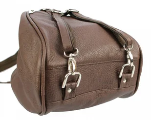 ELKOR (PL) Plecak Skórzany ELKOR (PL) Jowita De Luxe Skóra Naturalna Licowa JASNY CZEKOLADOWY - Plecaki - miniaturka - grafika 6