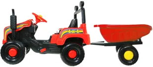 Polski Traktor Traktorek na pedały Przyczepa +kask - Jeździki dla dzieci - miniaturka - grafika 7