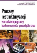 Podręczniki dla szkół wyższych - Bitkowska Agnieszka Procesy restrukturyzacji warunkiem poprawy konkurencyjności przedsiębiorstwa - mamy na stanie, wyślemy natychmiast - miniaturka - grafika 1