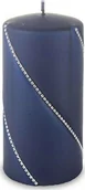 Świece - Art Pol Pol Pl Świeca Bolero Walec Średni Granatowy 134752 - miniaturka - grafika 1