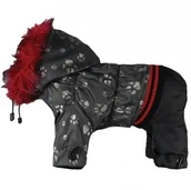 Ubranka dla psów - Grande Finale Kombinezon zimowy czarny PAW r.9/47cm - miniaturka - grafika 1