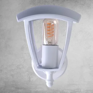 Milagro Biały Kinkiet Ogrodowy Fox White 1x E27 IP44 EKO3490 - Lampy ogrodowe - miniaturka - grafika 4