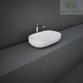 Umywalki - RAK Ceramics Ceramics ILLUSION UMYWALKA NABLATOWA OWALNA 60X38CM BIAŁY POŁYSK ILLCT6000AWHA - miniaturka - grafika 1