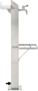 vidaXL Kran ogrodowy na słupku, stal nierdzewna, kwadratowy, 95 cm vidaXL - Inne akcesoria do nawadniania - miniaturka - grafika 2