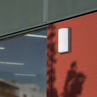 Lampy ogrodowe - LCD Kinkiet zewnętrzny LED 039, czujnik, grafitowy - miniaturka - grafika 1