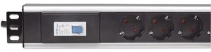 Intellinet Listwa zasilająca 1,5U 12 + włącznik (711449) - Listwy zasilające - miniaturka - grafika 3