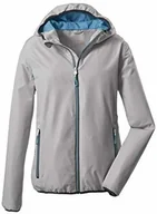 Kurtki i kamizelki sportowe damskie - Killtec Killtec Damska kurtka funkcyjna Trin Wmn Jckt A / kurtka przeciwdeszczowa z kapturem, możliwość spakowania szary jasnoszary 36 36862-000 - miniaturka - grafika 1