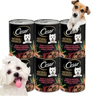 Mokra karma dla psów - Cesar Mokra Karma dla Psa WOŁOWINA ZESTAW 6x400g  od 95zł +DO 3% ZWROTU W PROGRAMIE LOJALNOŚCIOWYM ZEST-CES-WOL-400-6 - miniaturka - grafika 1
