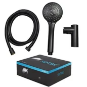 Akcesoria do armatury i ceramiki - SOTBE SOTBE LARK Zestaw prysznicowy czarny LARK-SB-2483738 - miniaturka - grafika 1