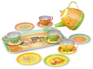 Vilac Metalowe muzyczne naczynia do herbatki - Zabawki AGD - miniaturka - grafika 2