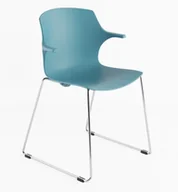 Fotele i krzesła biurowe - Intarseating Krzesło FRILL z podłokietnikami na płozie KB-FRILL-PL-340 - miniaturka - grafika 1