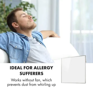 Klarstein Klarstein Wonderwall Smart grzejnik na podczerwień 60x60cm 360W tygodniowy timer IP24 biały ACO14-Wonderwall360S - Ogrzewanie przenośne - miniaturka - grafika 8