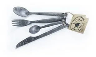 Kupilka Zestaw sztućców Kupilka zestaw 4 sztućców KCUTK0 czarno czarne campingowe - Narzędzia wielofunkcyjne Kupilka Zestaw sztućców Kupilka zestaw 4 sztućców KCUTK0 czarno czarne campingowe - Narzędzia wielofunkcyjne - miniaturka - grafika 1