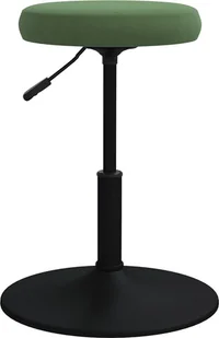 vidaXL Stołek do masażu obity aksamitem ciemnozielony 3085657 - Krzesła i taborety kosmetyczne - miniaturka - grafika 2