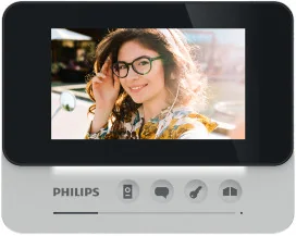 Philips Monitor  WelcomeEye AddCompact do rozbudowy zestawów z serii WelcomeEye Compact, 4,3  ekran, sterowanie bramą, 531105 - Wideodomofony - miniaturka - grafika 2
