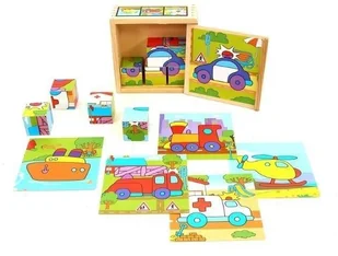 Brimarex KLOCKI Drewniane, Pojazdy 1552051 - Klocki - miniaturka - grafika 2