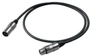 Kable - Proel Kabel XLR/XLR M/F bulk 3m Czarny - miniaturka - grafika 1