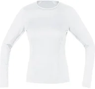 Koszulki sportowe damskie - Gore Wear koszulka oddychająca damska koszulka termiczna-polowa-T-Shirt, Gore M Women Base Layer Thermo Long Sleeve,,,,, 100315, biały, 40 -0100-Large100315010005-0100 - miniaturka - grafika 1