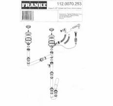 Franke Zestaw odpływowy do 112.0070.253 - Syfony - miniaturka - grafika 2