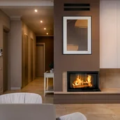 Kominki wolnostojące - Kratki.pl Marek Bal Kominek MBM prawy 10 kW  200 Gilotyna Szyba gięta MBM/P/BS/G/SG - miniaturka - grafika 1