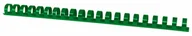 Akcesoria do laminatorów - OFFICE PRODUCTS Grzbiety do bindowania OFFICE PRODUCTS A4 19mm 165 kartek 100 szt. zielone 20241915-02 - miniaturka - grafika 1