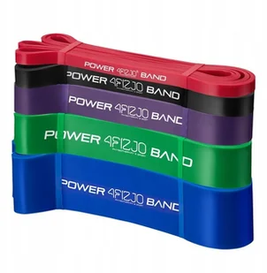 Zestaw Taśm Gum Do Ćwiczeń Rozciągania P07 4FIZJO - Gumy, taśmy, ekspandery - miniaturka - grafika 2