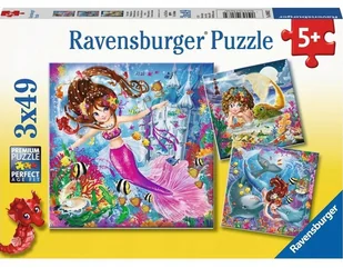 Ravensburger Puzzle 3x49 elementów Urocze syrenki - Puzzle - miniaturka - grafika 5