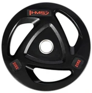 Obciążenia - HMS Talerz olimpijski ogumowany czarny TOX20 HMS 20 kg 17-61-095 - miniaturka - grafika 1