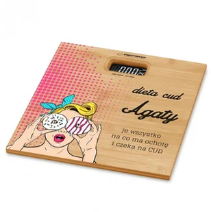 Murrano Waga bambusowa łazienkowa z nadrukiem dla niej na imieniny WAG2-034 - Wagi łazienkowe - miniaturka - grafika 6