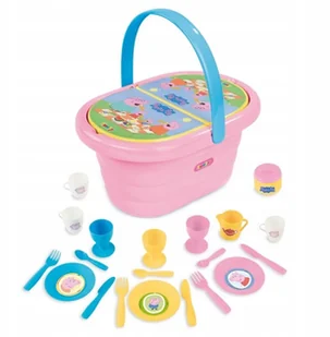 Smoby Świnka Peppa Koszyk piknikowy z akcesoriami 310529 - Zabawki AGD - miniaturka - grafika 2